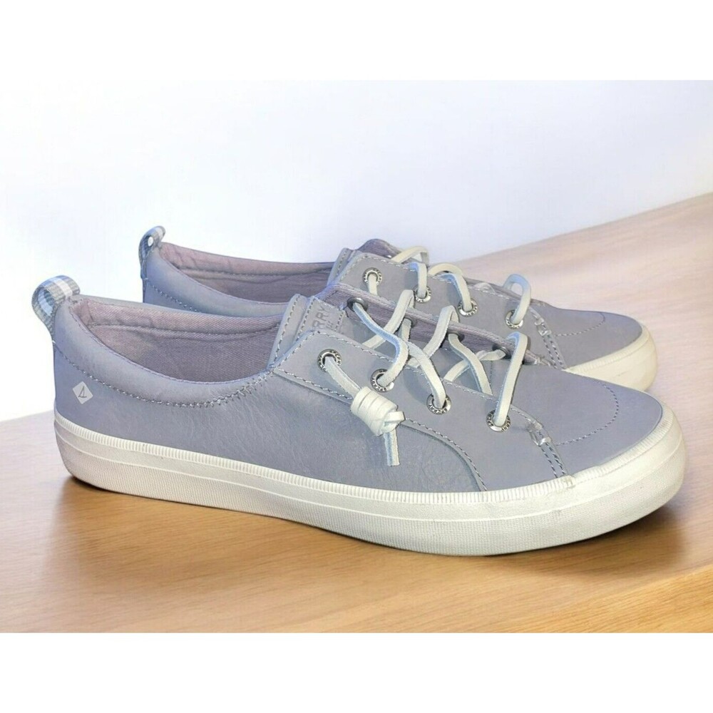 Sperry Women's 8 Lounge Away Grey Leather Sneakers